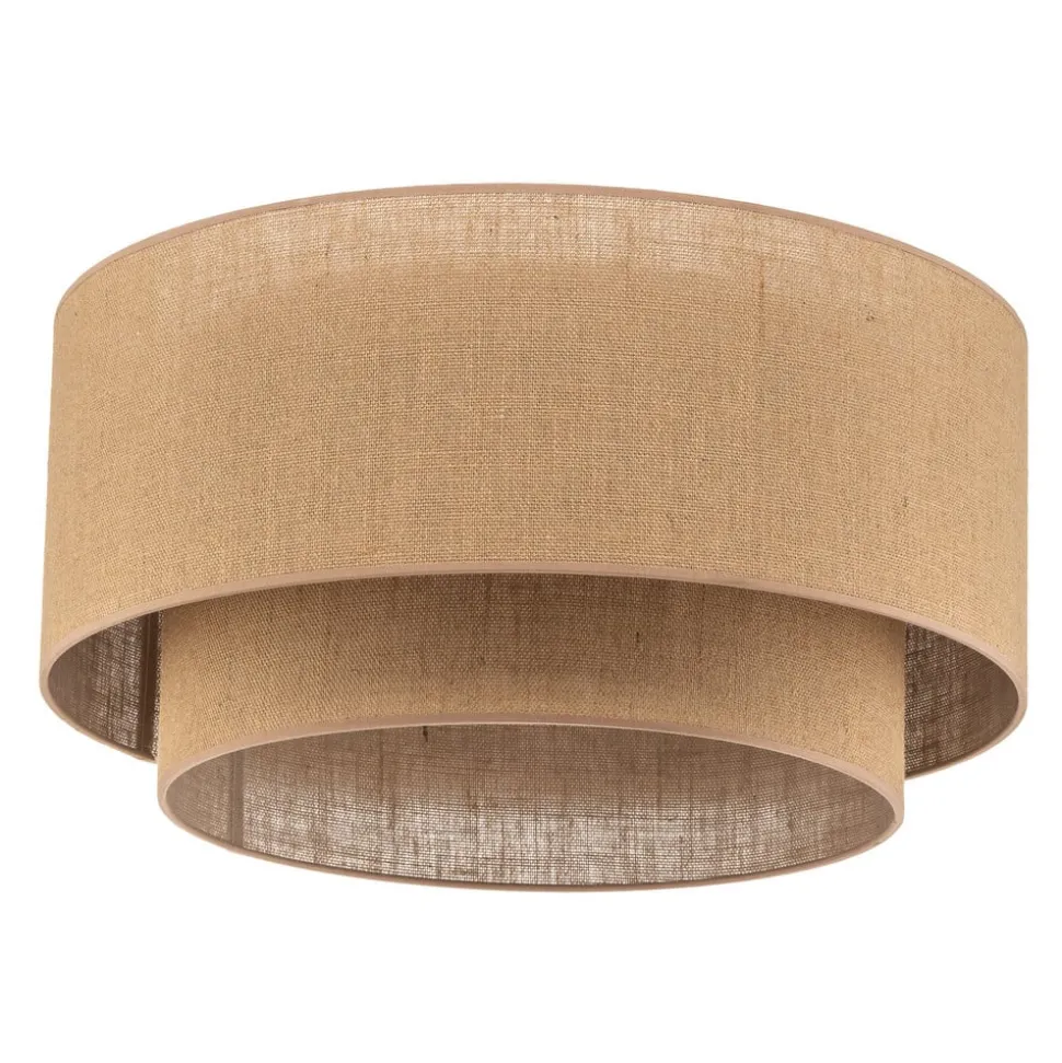 Euluna Boho jute plafondlamp naturel bruin Ø60cm