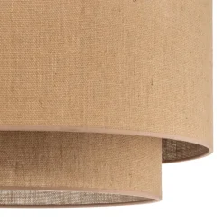 Euluna Boho jute plafondlamp naturel bruin Ø60cm