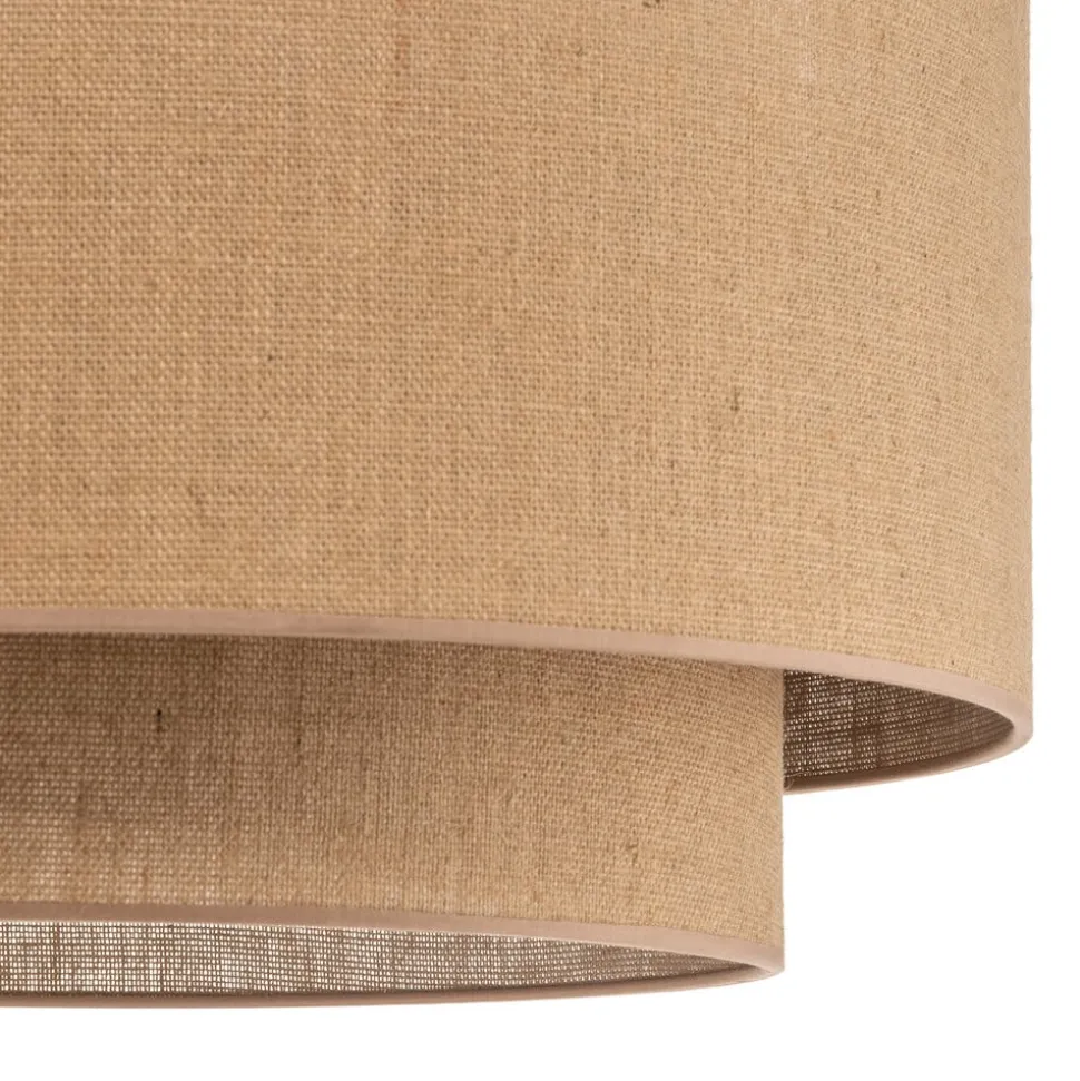 Euluna Boho jute plafondlamp naturel bruin Ø60cm