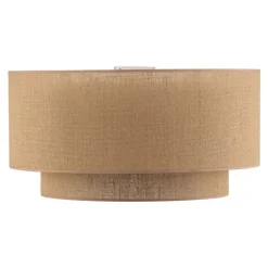 Euluna Boho jute plafondlamp naturel bruin Ø60cm