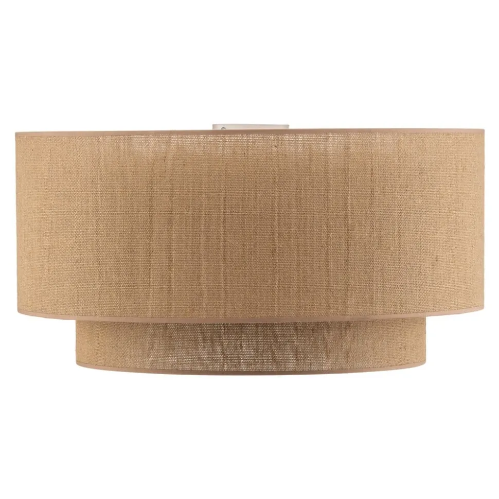 Euluna Boho jute plafondlamp naturel bruin Ø60cm