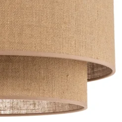 Euluna Boho jute plafondlamp naturel bruin Ø45cm