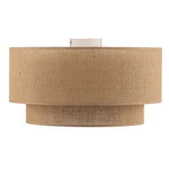 Euluna Boho jute plafondlamp naturel bruin Ø45cm