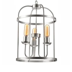 Euluna Constantine kroonluchter staal 3-lamps