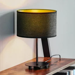 Euluna Golden Roller tafel hoogte 30 cm zwart/goud