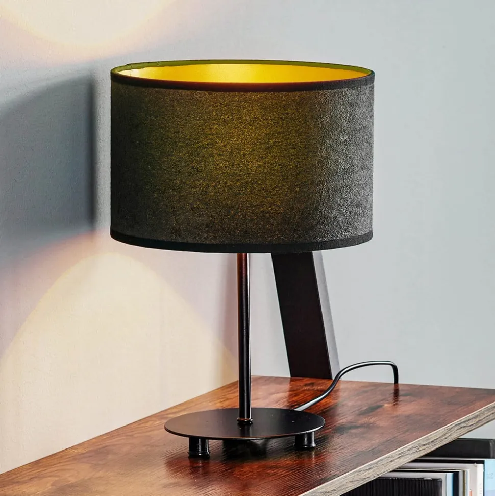 Euluna Golden Roller tafel hoogte 30 cm zwart/goud