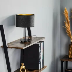 Euluna Golden Roller tafel hoogte 30 cm zwart/goud