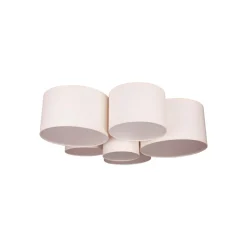 Euluna Lodge plafondlamp, 6-lamps, beige