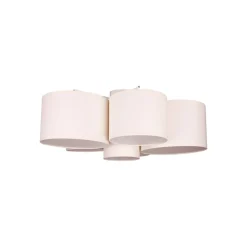 Euluna Lodge plafondlamp, 6-lamps, beige