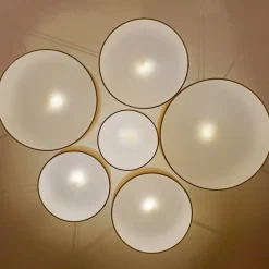 Euluna Lodge plafondlamp, 6-lamps, beige