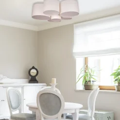 Euluna Lodge plafondlamp, 6-lamps, beige