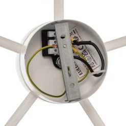 Euluna Lodge plafondlamp, 6-lamps, jute