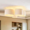 Euluna Lodge plafondlamp, 4-lamps, beige