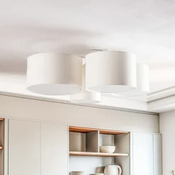 Euluna Lodge plafondlamp, 4-lamps, beige