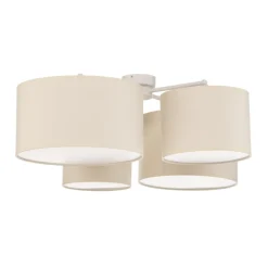 Euluna Lodge plafondlamp, 4-lamps, beige