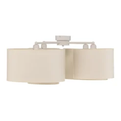 Euluna Lodge plafondlamp, 4-lamps, beige