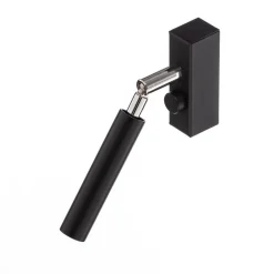 Euluna Nicanor wandspot, zwart/chroom