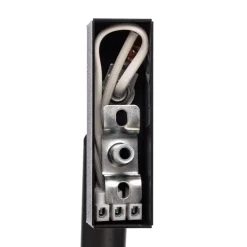 Euluna Nicanor wandspot, zwart/chroom