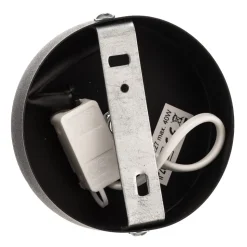 Euluna plafondlamp Boho jute & zwart, naturel/zwart, Ø45cm