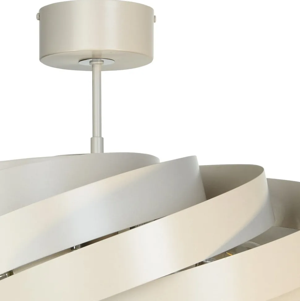 Euluna plafondlamp Vento, beige, Ø 60 cm