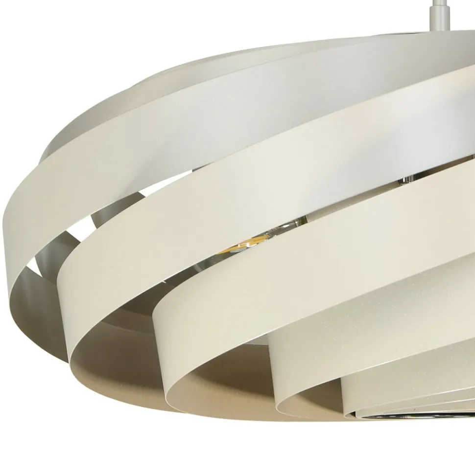 Euluna plafondlamp Vento, beige, Ø 60 cm