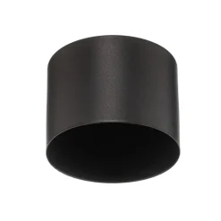Euluna plafondspot Chloe, zwart, Ø 11,5 cm onbuigzaam staal
