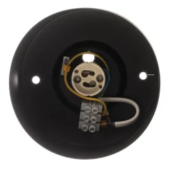 Euluna plafondspot Chloe, zwart, Ø 11,5 cm onbuigzaam staal