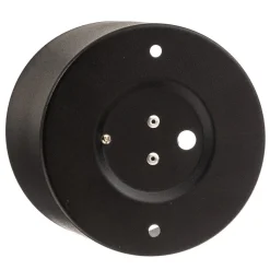 Euluna plafondspot Chloe, zwart, Ø 11,5 cm onbuigzaam staal