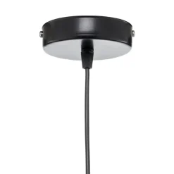 Euluna Roller hanglamp, zwart/goud, Ø 45 cm