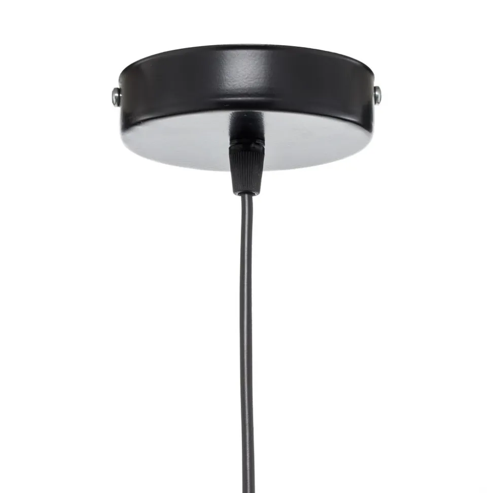 Euluna Roller hanglamp, zwart/goud, Ø 45 cm