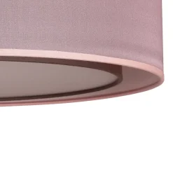 Euluna Tibu plafondlamp, textiel, Ø50cm, aardkleurig