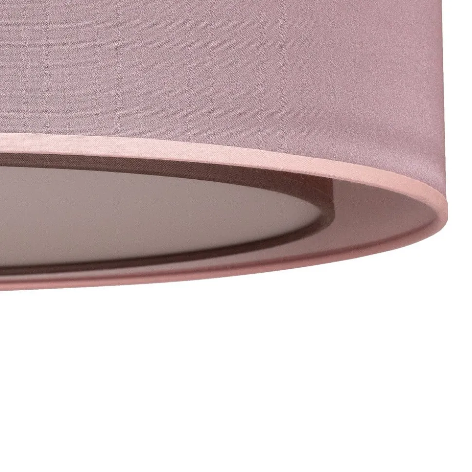 Euluna Tibu plafondlamp, textiel, Ø50cm, aardkleurig