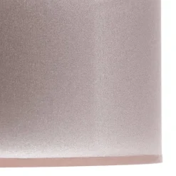 Euluna Tibu plafondlamp, textiel, Ø50cm, aardkleurig