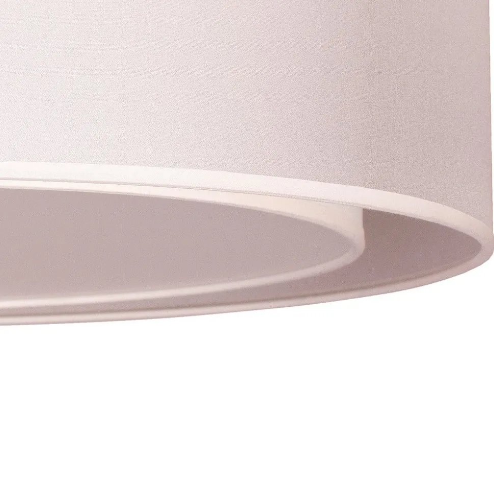 Euluna Tibu plafondlamp, textiel, Ø50cm, ecru