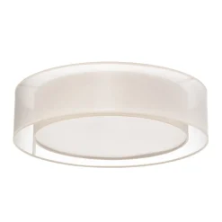 Euluna Tibu plafondlamp, textiel, Ø50cm, ecru