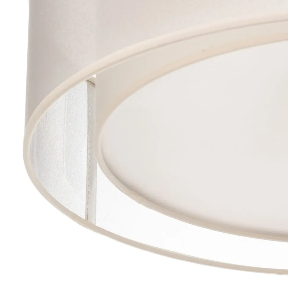 Euluna Tibu plafondlamp, textiel, Ø50cm, ecru