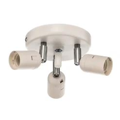 Euluna Tibu plafondlamp, textiel, Ø50cm, ecru