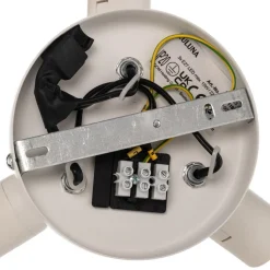 Euluna Tibu plafondlamp, textiel, Ø50cm, ecru