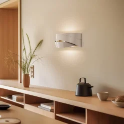 Euluna wandlamp Tornado, beige