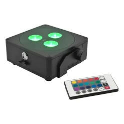 EUROLITE Batterij Flat Light 3 LED Spot 24W IP65