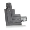 Eutrac L-connector aardedraad extern, zwart