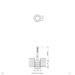 EVN LD2101 inbouwlamp 12V IP68 Ø1,8cm 0,2W 860