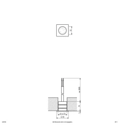 EVN LD4102 inbouwlamp 12V IP68 1,8x1,8cm 0,2W 830