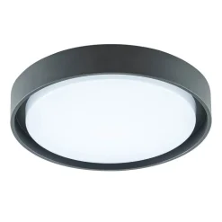 EVN LED buiten plafondlamp Tectum, antraciet, Ø 25 cm