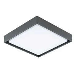 EVN LED buiten plafondlamp Tectum, 24x24 cm, antraciet, 110°