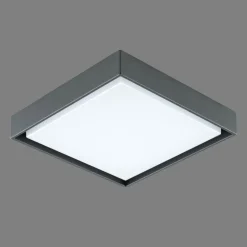 EVN LED buiten plafondlamp Tectum, 24x24 cm, antraciet, 110°