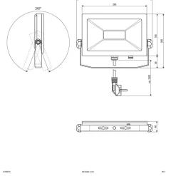 EVN LFA buitenspot zilver plug 5.700K 50W