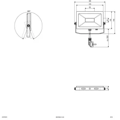 EVN LFA buitenspot zilver plug 5.700K 15W