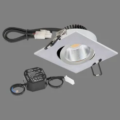 EVN PC20 inbouw hoekig fasedimmer 3000K chroom