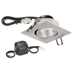 EVN PC20 inbouw hoekig fasedimmer 3000K rvs